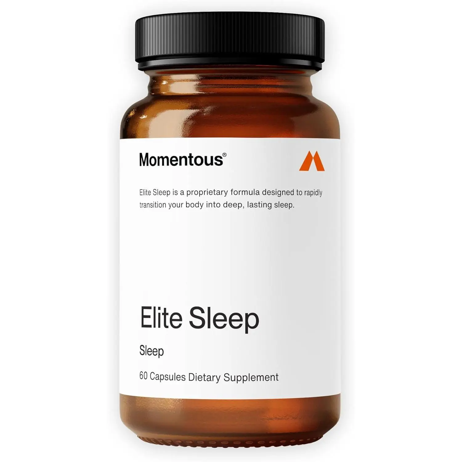 Momentous Elite Sleep Capsules - Healthy, Magnesium, Plant-Based Vitamin Supplements, Vegan, Gluten-Free, NSF Certified for Sport, 30 Servings, Healthy Sleep Supplements, Magnesium Sleep Supplements