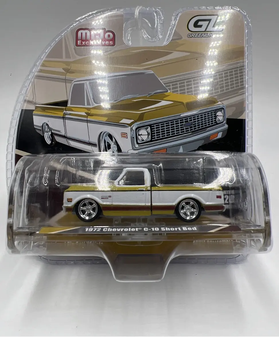 Greenlight 1972 Chevrolet C-10 Short Bed Pickup, Mijo Exclusives, Super Clean Truck for Model Car Collectors
