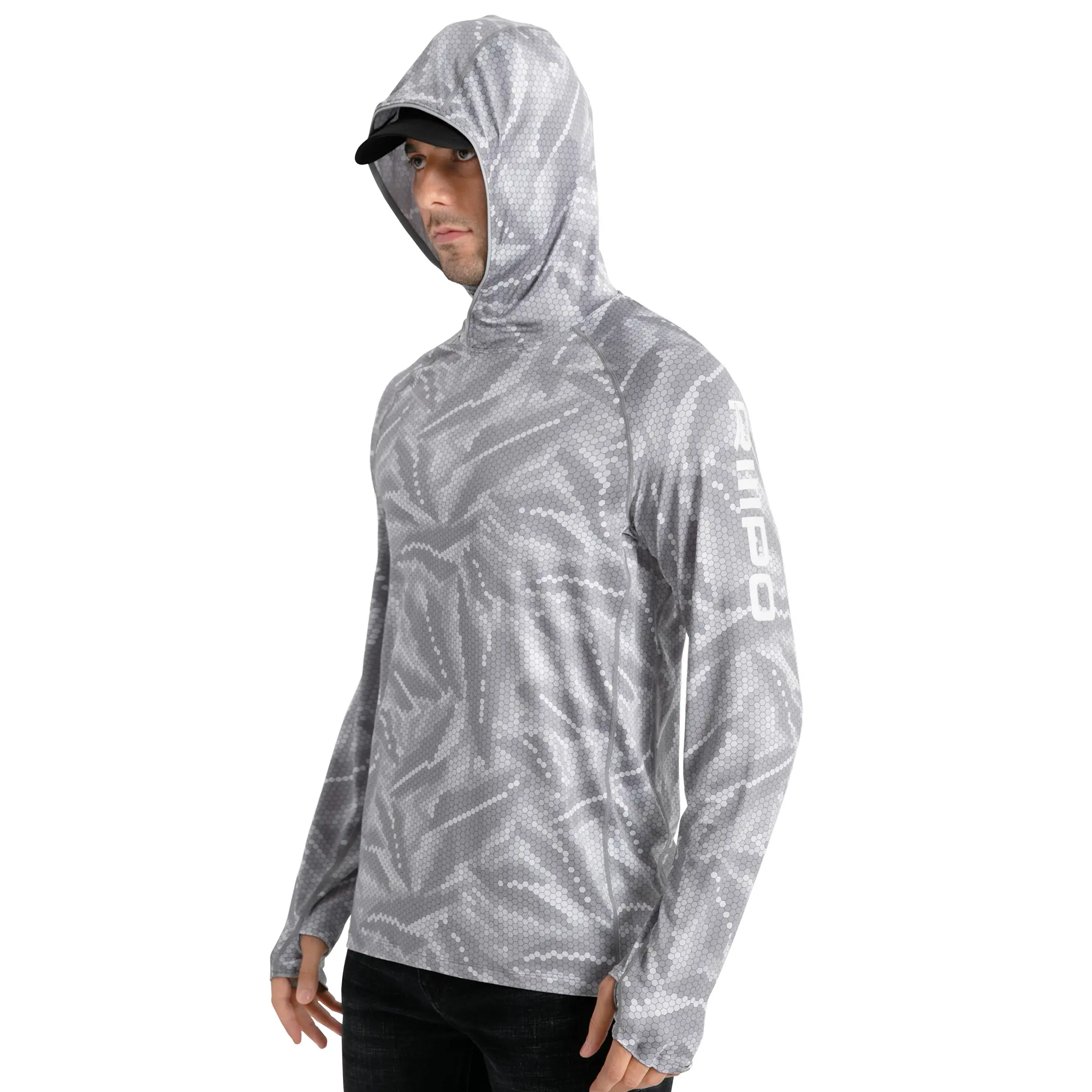 Light Grey - Hexagon - Full Print