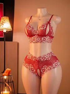 Sexy Lingerie for Women Teddy Sexy Lace Bodysuit Halter Neck One Piece Babydoll Lingerie