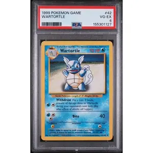 1999 POKEMON GAME 42 WARTORTLE - PSA 4