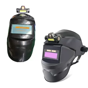 Explorinox Welding Face Guard with Auto-Dimming Protection Heat-Resistant Welding Helmet Auto Darkening LCD Clear Welding Shield Grinding Hood Kit