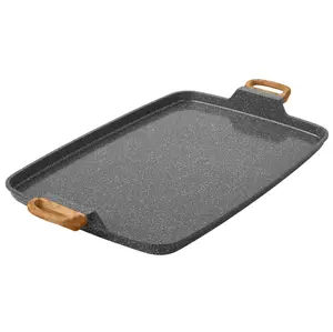 The Pioneer Woman Prairie Signature Cast Aluminum Double Griddle, Charcoal Speckle