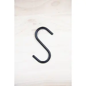 Amish Made Wrought Iron S Hook – Handmade Metal Hanging Hook – Rustic Farmhouse Closet Hook, Multiple Sizes Available