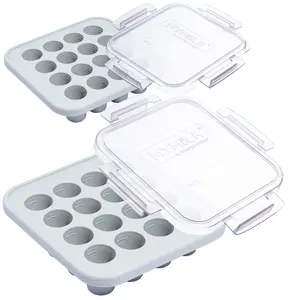 Souper Cubes MyMilk 1/2 oz. Eco-Friendly Silicone Breast Milk Storage Freezer Trays, 2-Pack, Perfect for New Moms Who Are Nursing