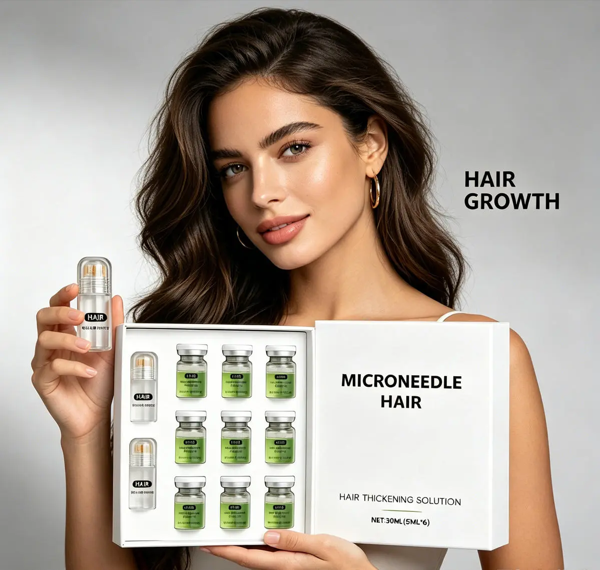 hair care with Roller Scalp Kit,Microneedle Scalp Hair Roller Essence Liquid, Daily Scalp Care, Hair Root Revival,Promotes Dense Growth, Thicker Hair lemme grow