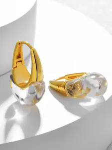 Korean Simple Unique Design Ear Cuffs, Cold Style Personalized Resin Earrings, Irregular Transparent Resin Jewelry for All Seasons