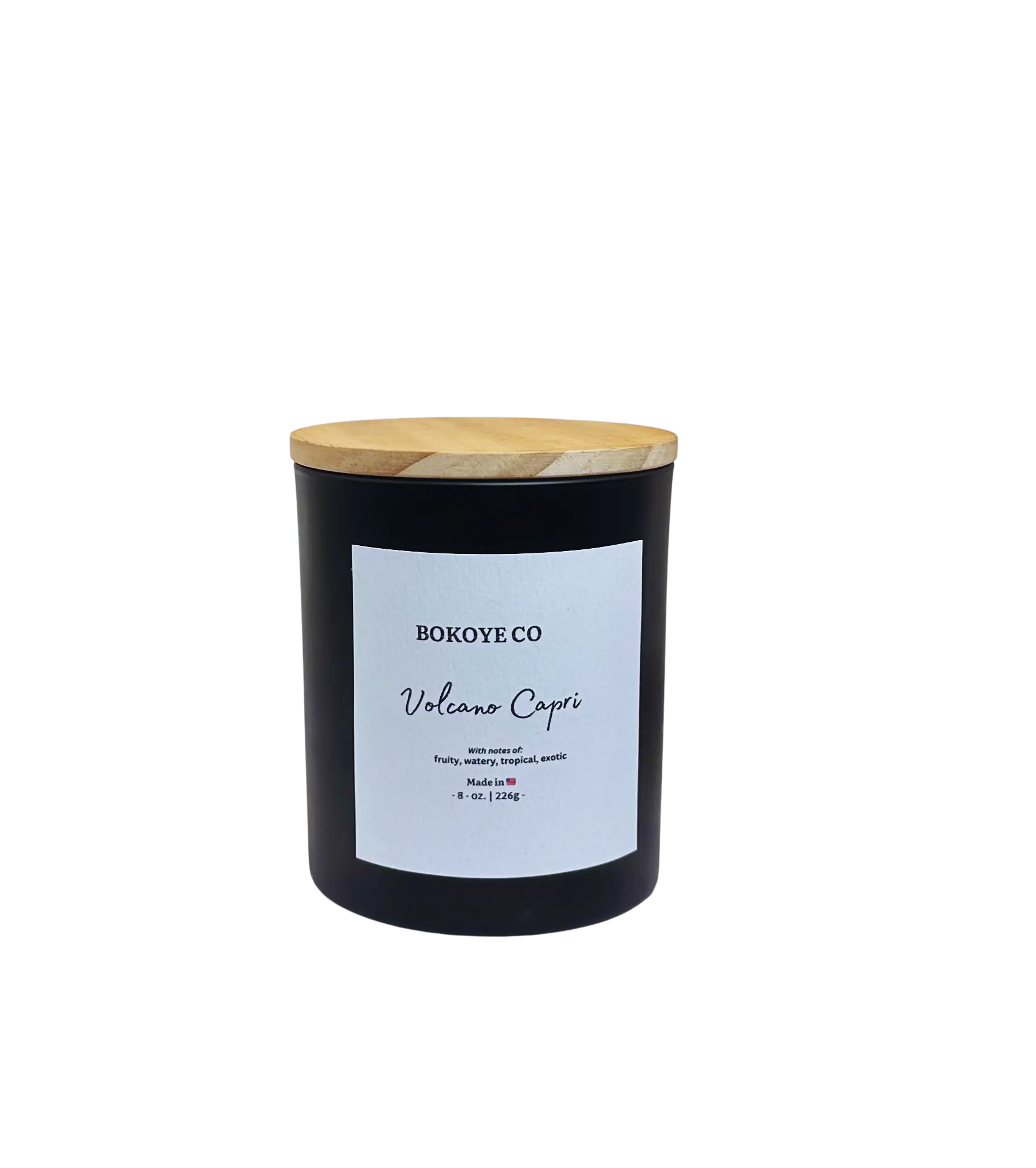 8 oz Volcano Capri Candle - Tropical Berry Bliss Scented Candle - Decor Set Freshener