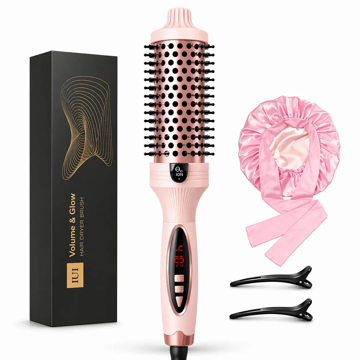 IUIBeauty 3-in-1 Pro Negative Ion Two PTC Heaters Thermal Brush IUIBeauty 3-in-1 Pro Negative Ion Two PTC Heaters Thermal Brush