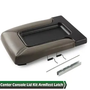 Fit For 99-07 GM Chevy Part 19127364 Gray Center Console Lid Kit Arm Rest Latch