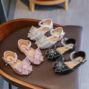 SHUJUAN Spring & Summer Girls' Elegant Sparkling Ballet Flats (Pink/Silver/Black) - Hook Loop, Soft Rubber Sole & Durable| Dance/Casual Wear, Toddler-Preteen & Christmas Gifts!#ChristmasKidsWear#GirlsSparkleBalletFlats#SpringSummerKidsFlats Party Shoes