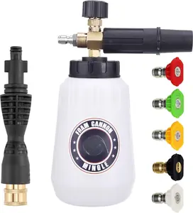 Foa Cannon, Copatible with Portland Husky and Ryobi  Washer, with 5 Nozzle Tips, 1/4 Inch Quick Connector