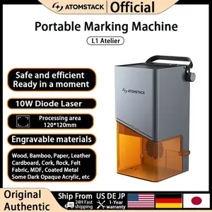ATOMSTACK 10W Laser Engraving Machine Atelier L1 for All Material Laser Engraver Portable for Metal Wood Plastic Carving