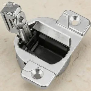 8-Pack Compact 110-Degree Screw-On Cabinet Door Hinges, Replacement Hinge Back Model Without Mounting Plate and Screws, Durable Concealed Cupboard Hinges for Full Overlay Doors, Easy Installation, Smooth Soft Closing Motion