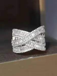 1 PC Luxury Cubic Zirconia Ring For Women For Wedding Valentine's Day Gift Jewelry Fashion Rings