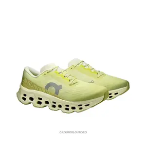 Daily Training Running Shoes, Lemon YellowNeon Green Colorway, Triple-Layer Midsole Technology