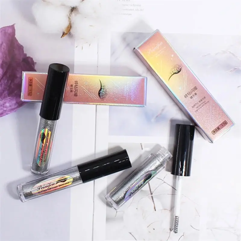Diamond glitter mascara quick dry water drop makeup long lasting waterproof curling thick shiny eyelash mascara shimmer makeup Cosmetic