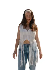 Idyllwind Women's Hawls Crochet Fringe Vest - Iwsu24v53-Iv