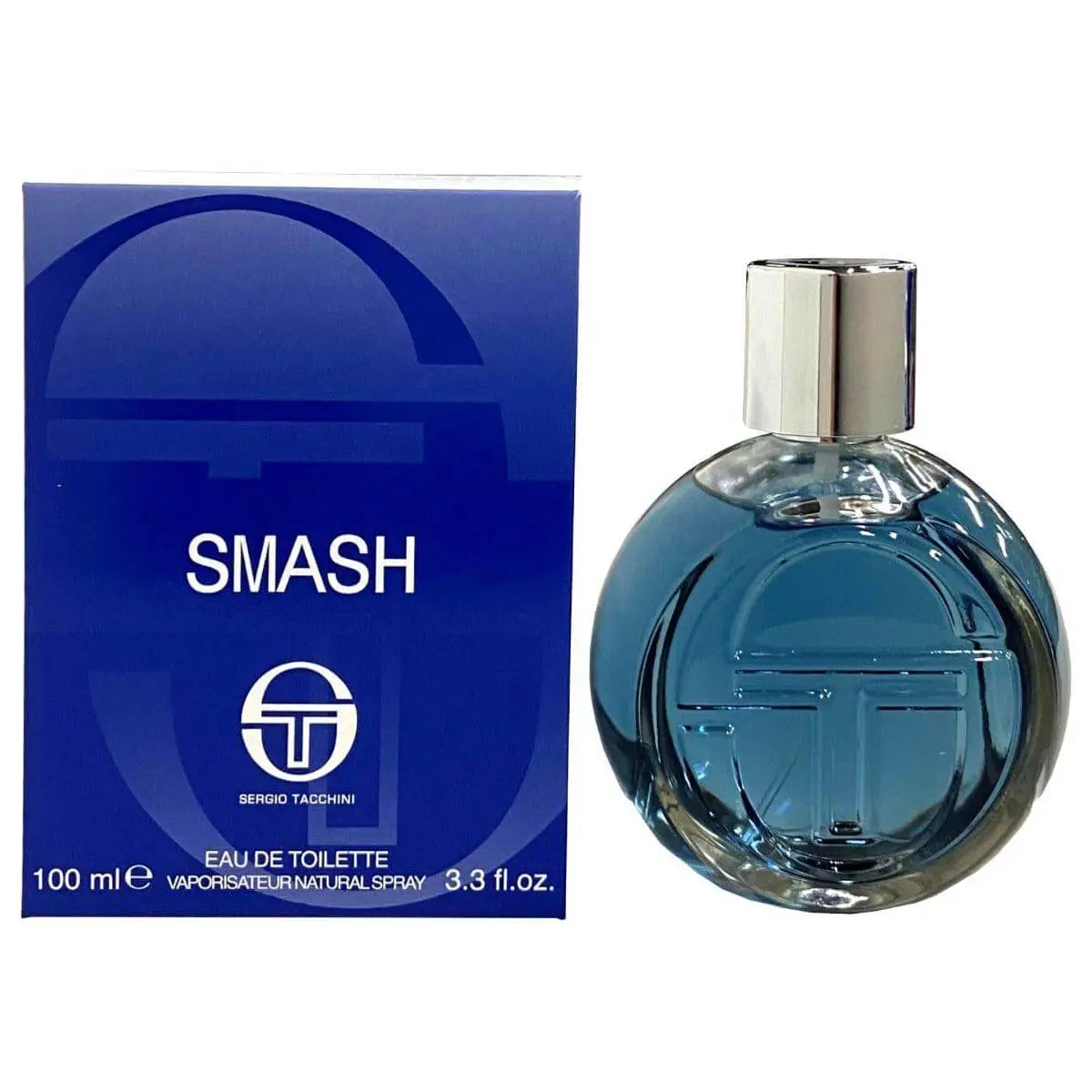 Sergio Tacchini Smash Men's EDT Cologne - 3.3/3.4 oz Spray-On Fragrance, New in Box, Citrus Woody Spicy Aromatic, Perfume-Inspired, Lemon Men's Fragrance, Perfume-Inspired Men's Fragrance