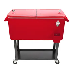 "TikTok's Ice Boss: 80Qt Party Cooler w/Smart Drain - 5-Day Ice Life, Bear-Proof & Truck-Crushable!(Prime Next Day)"