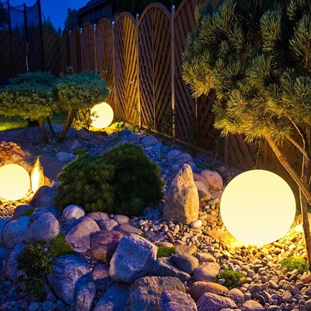 Solar Garden Ball Light Outdoor Glow Globe LED Waterproof Night Light with Remote Control for Party Holiday Decor Eco-friendly Solar Powered