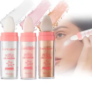 Magic Highlighter Makeup,Body Glitter Face Blusher Patting Powder,Party Body Contouring Shimmer Powder