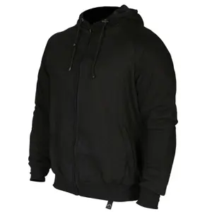 Men's Motorcycle Motorbike Fleece Hoodie Textile CE Approved Padded Armor Jacket