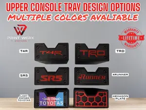 Upper Console Drawer with Changeable Face Plates for 2014-2024 Toyota 4Runner 5th gen