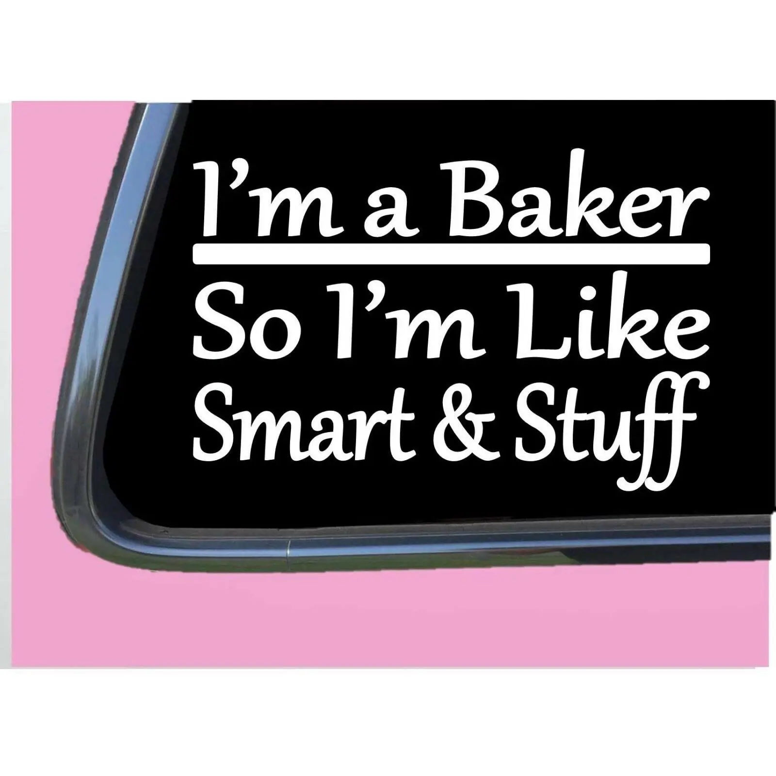 Baker Smart Stuff TP 322 Sticker 8" Decal baking chef cupcake paper cake recipe