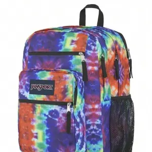 JansSport Pack BIG STUDENT Red/Multi Hippie Days