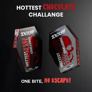 Jolochip Hottest Chocolate Challenge 2.2 Million Scoville Heat Units Skull-Shaped Bar with Carolina Reaper & Scorpion Pepper for Daring Spice Lovers