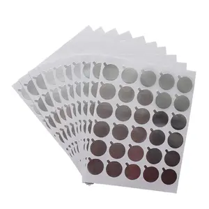 3 bags eyelash extension glue stickers, self-adhesive extension glue foil pads, silver foil pads for eyelash extensions