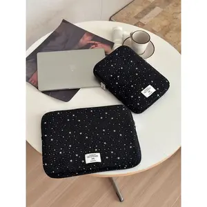 Korean version Laptop Sleeve 11 13.3 13.6 14 15 15.6 Inch For Macbook Dell Huawei Samsung HP Lenovo Ipad Cute Stars Tablet Pouch