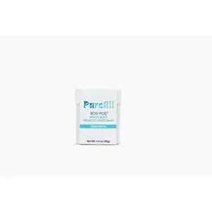 Purefill Single Bod Deodorant Pods 10G Compostable Zero-Waste Body Care Cleanser Unscented Plastic-Free