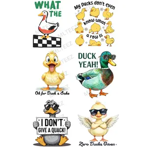 WHAT THE DUCK PREMADE GANGSHEET  - 22X36  DTF TRANSFERS - DIRECT TO FILM