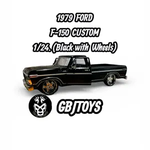 1979 FORD F-150 BLACK WHEELS VERSIÓN 1:24 Diecast Mod: 79346AC