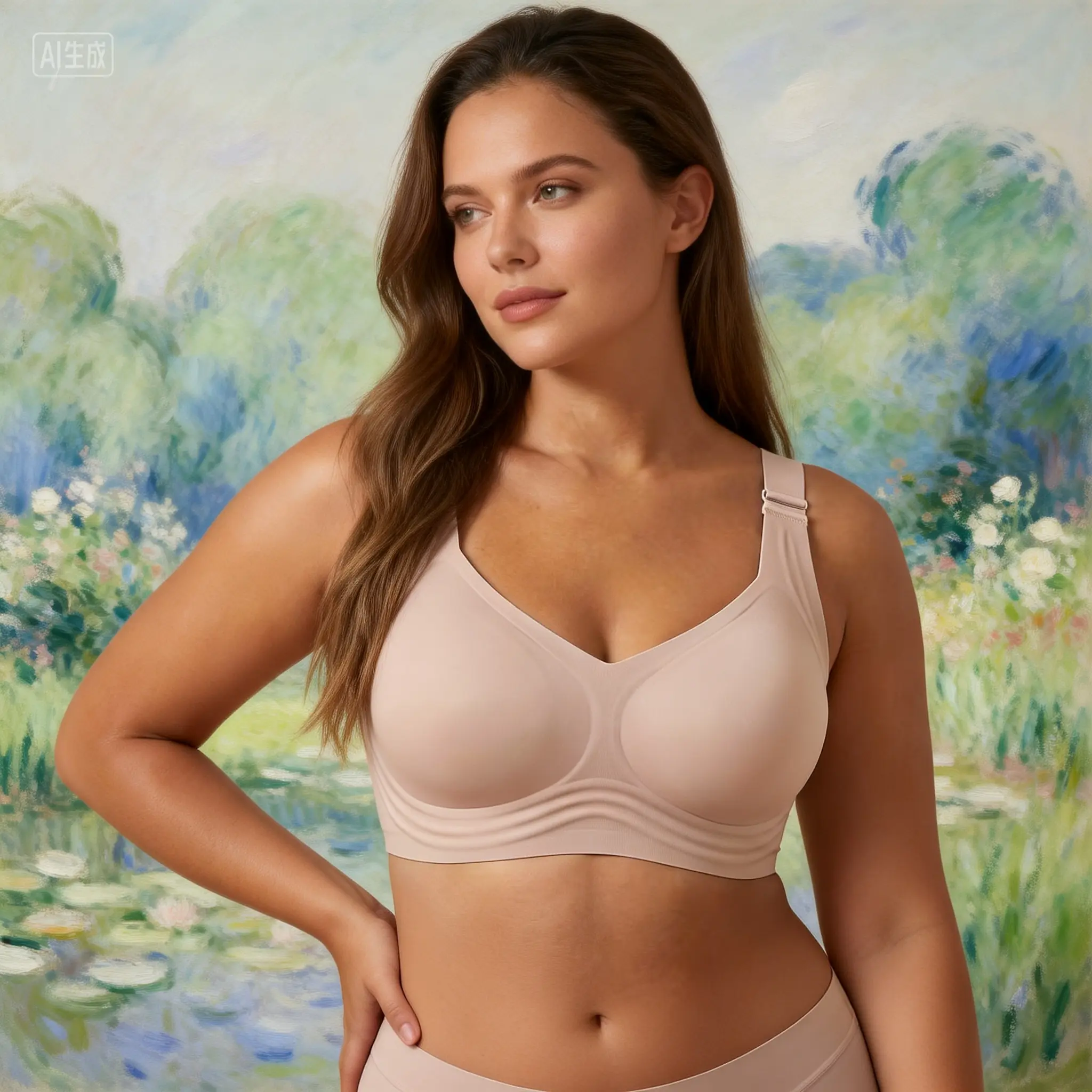 OEAK Womens Jelly Bras Full Coverage Wireless Supportive Bra Push Up Plus Size Comfort Soft No Underwire Seamless Comfortable Wireless T-Shirt Everyday Bras Wings seamless t-shirt bra summerwins,summerwins