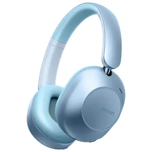 Picun F6 Hydrid Active Noise Cancelling Headphones with ENC 100H Playing Time Hi-Res Audio Deep Bass Foldable Wireless Headphones with Mic for Travel Home Office - Bluetooth