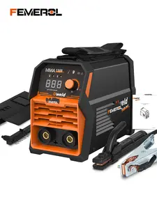 FEMEROL 130A Stick Welder 110V Mini Portable MMA ARC Welding Machine with Hot Start Digital Display IGBT Inverter for Beginners DIY Projects