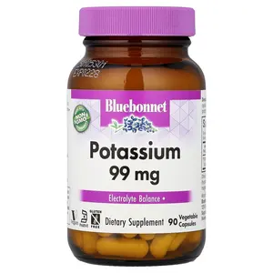 Bluebonnet Nutrition Potassium, 99 mg, 90 Vegetable Capsules