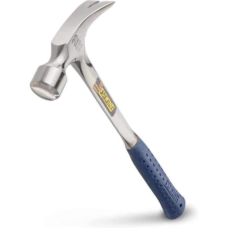 Framing - 22 oz Long Handle Straight Rip Claw with Face & Shock Reduction Grip - E3-22S