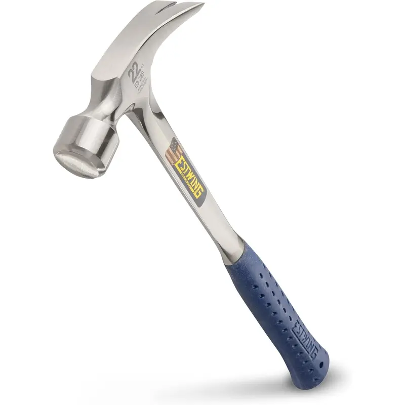 Framing - 22 oz Long Handle Straight Rip Claw with Face & Shock Reduction Grip - E3-22S