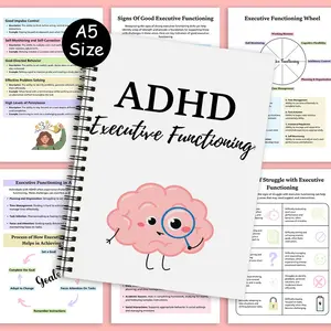 The Focus-Flow System for ADHD Planner Notebook - A Structured Executive Functioning Notebook to Simplify Planning, Guide Rapid Task Completion & Ignite Motivation
