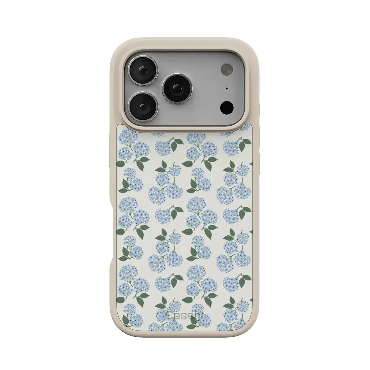 Casely iPhone 17 Pro Max Case | Nantucket Cottage | Blue Hydrangea | Align Soft-Touch Flexible Bumper Case | Compatible with MagSafe