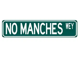 No Manches Wey Funny Mexican Spanish Humor 16" x 4" Corrosion-Resistant Tin Street Sign for Home Bar Latino Humor Wall Decor NoManchesStreet