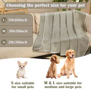Kritter Planet Waterproof Cooling Blanket for Dogs, Reversible Waterproof Couch Cover, Furniture Protector, Washable, Leak Proof, Comfortable