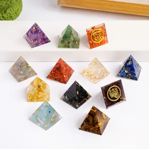12pcs Natural Crystal Zodiac Pyramids, Reiki Healing Gemstones for Spirituality, Energy Spirit Guide Meditations, Meditation Accessories, Natural Crystal Set