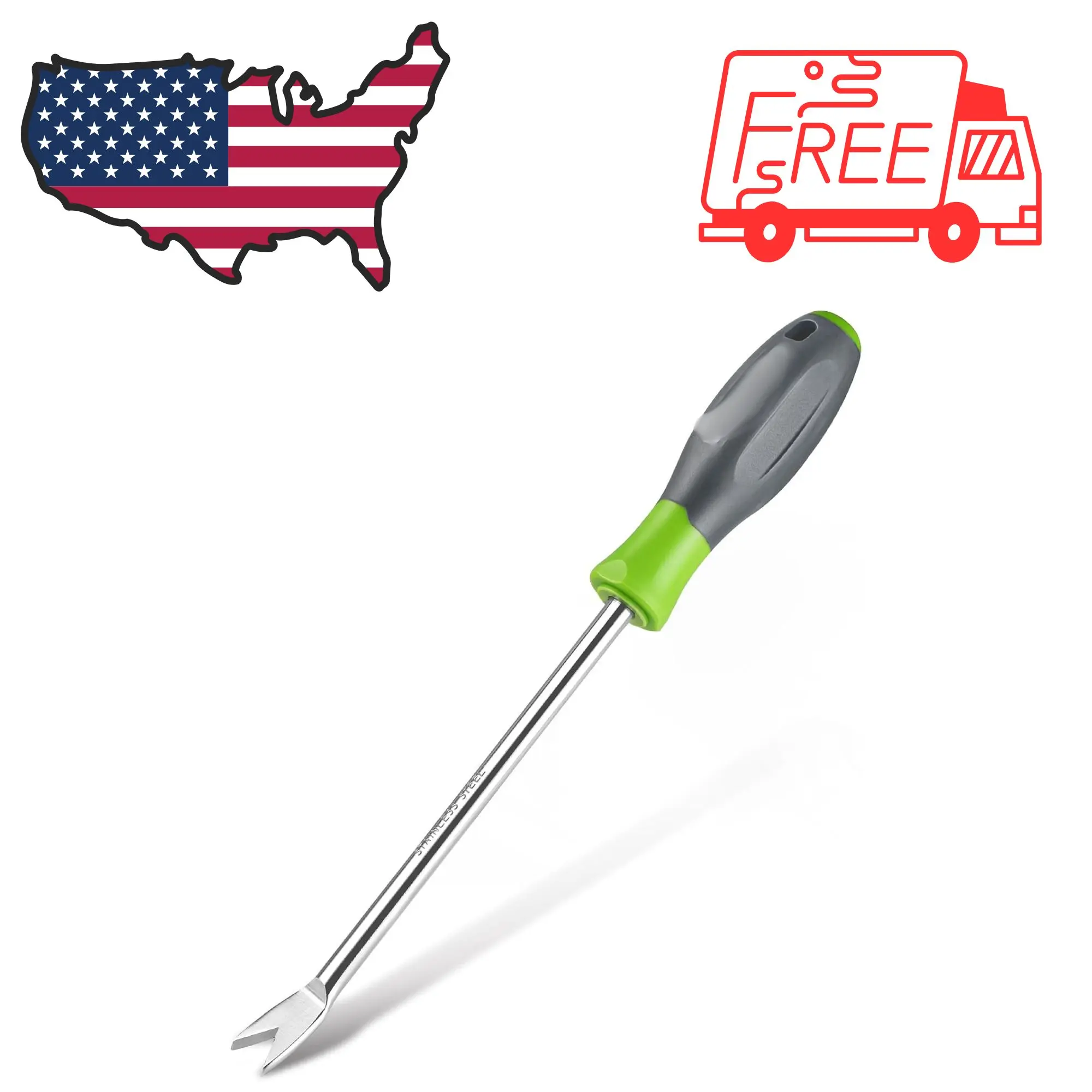 11.5" Dandelion Weeder Puller Tool with Soft Handle