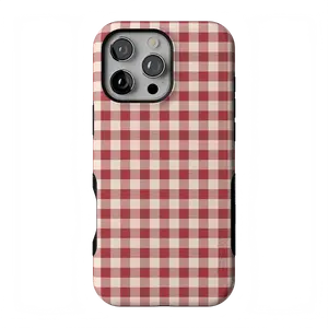 Casely iPhone 16 Pro Max Case | Sweet Jam | Red Gingham | Bold Protective Design | Compatible with MagSafe