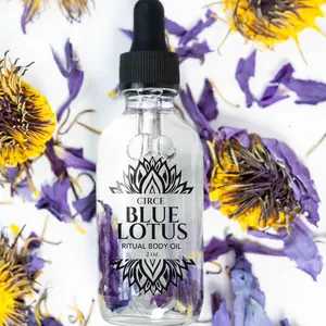 Blue Lotus Body Oil with Vitamin A and Vitamin E